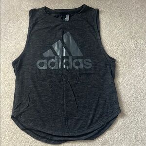Adidas Black Muscle Tee with Iconic Logo